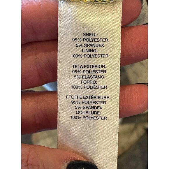 Chico's Black And Gold Zebra Print Jersey Sleeveless Halter Neck Maxi Dress S - Picture 11 of 14